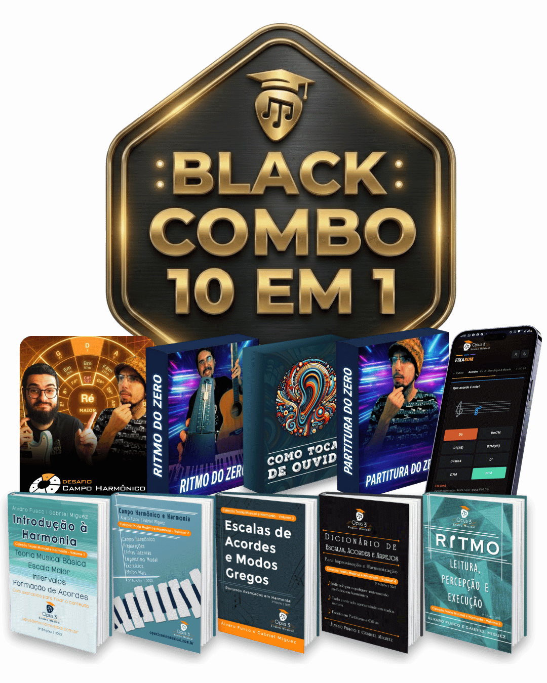 Os livros e os treinamentos do Combo 10 em 1